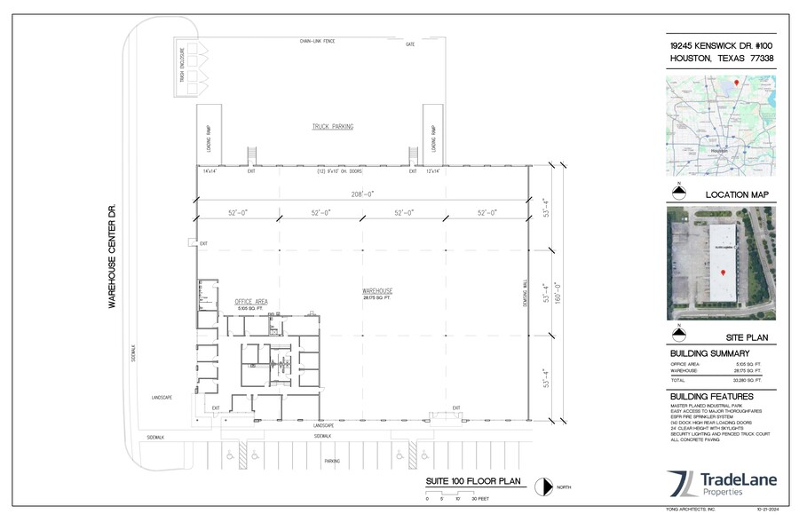 19051 Kenswick Dr, Humble, TX for lease - Site Plan - Image 1 of 8