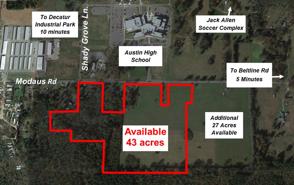 3019 Modaus Rd SW, Decatur, AL for sale - Aerial - Image 1 of 1