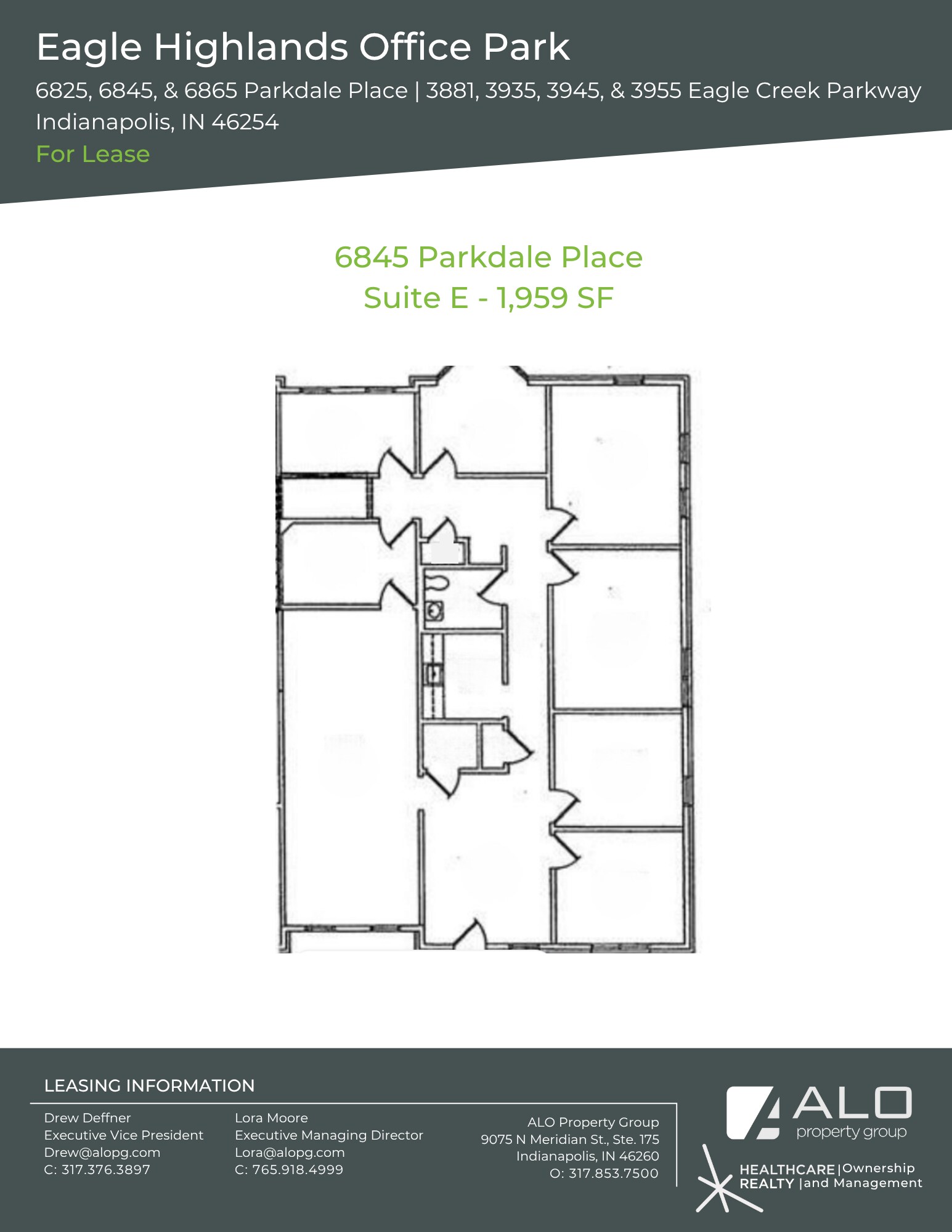 6825 Parkdale Pl, Indianapolis, IN for lease Floor Plan- Image 1 of 1