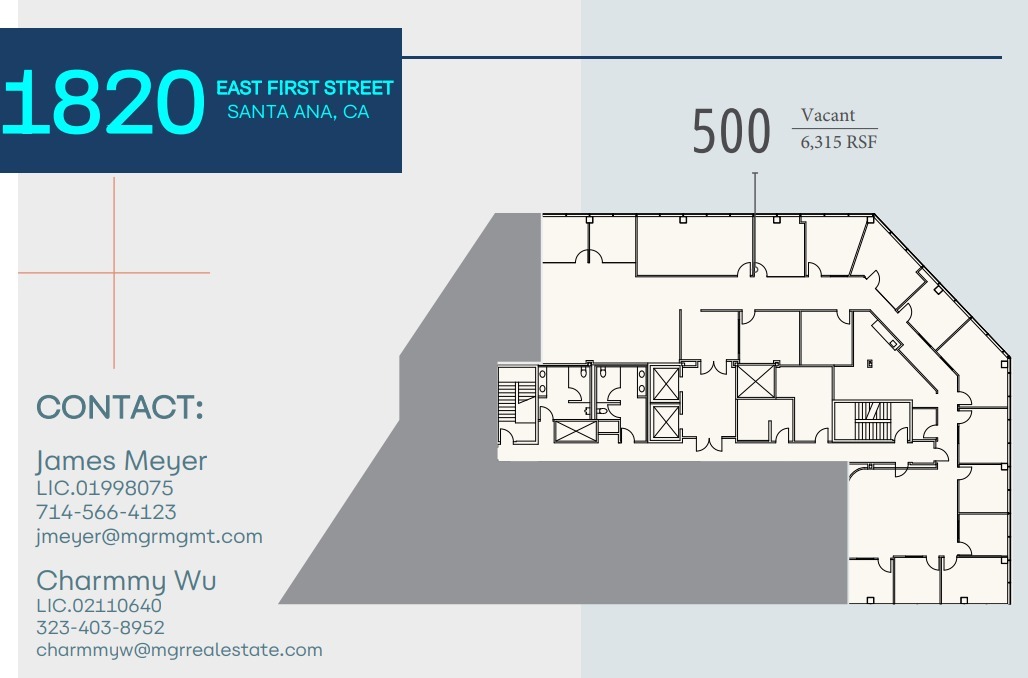 1820 E 1st St, Santa Ana, CA for lease Floor Plan- Image 1 of 1