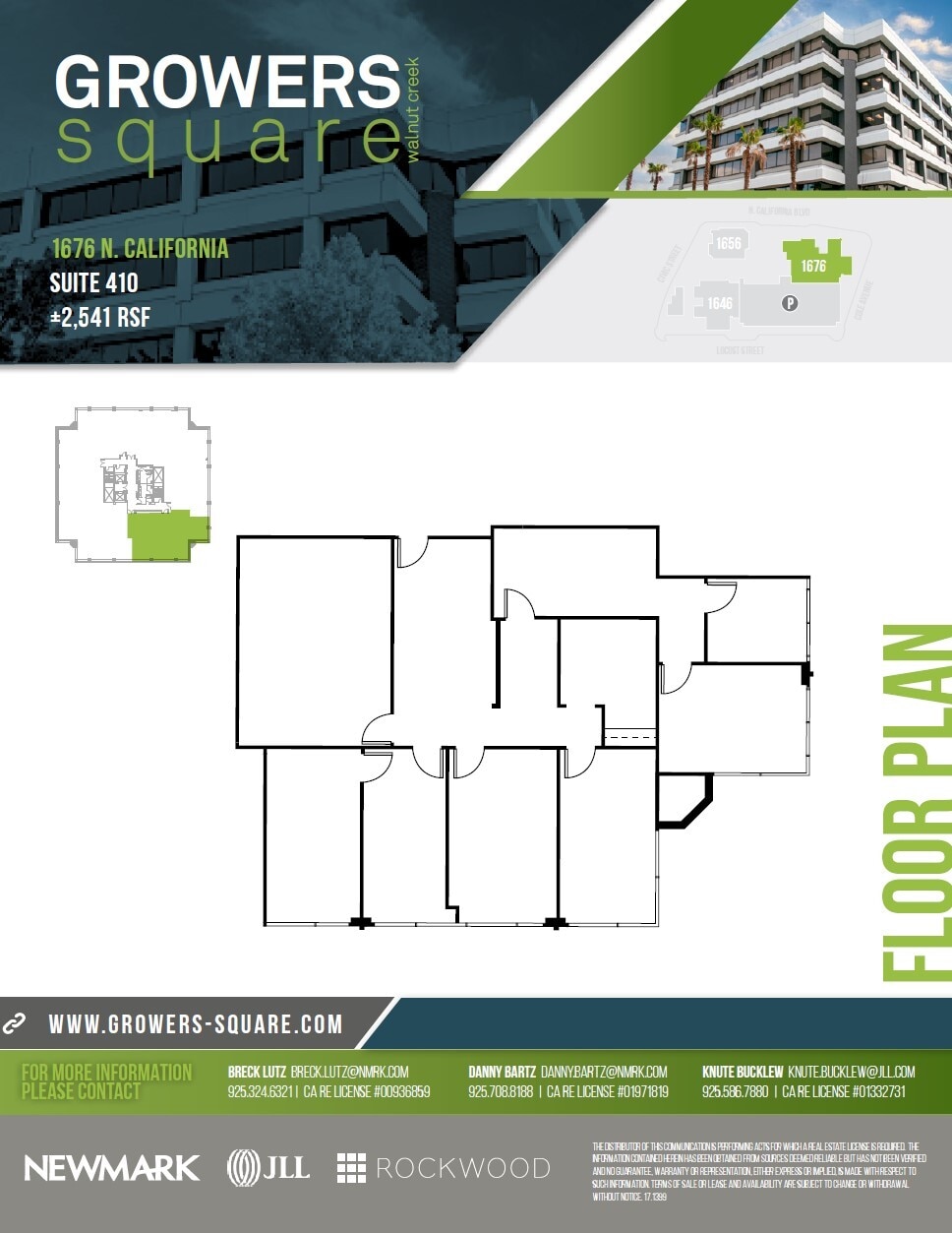 1676 N California Blvd, Walnut Creek, CA for lease Floor Plan- Image 1 of 1