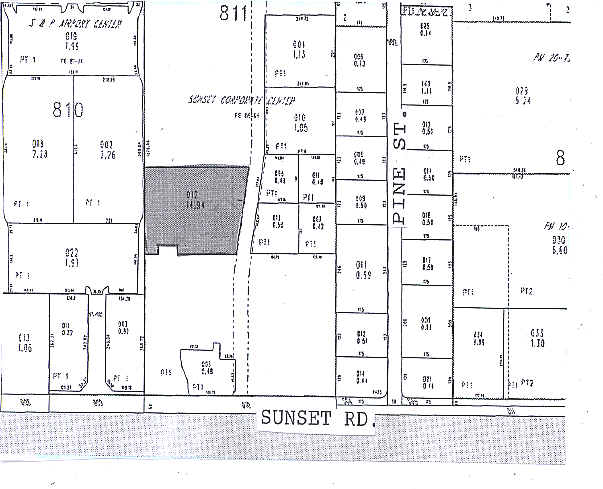 6435 Sunset Corporate Dr, Las Vegas, NV for lease - Plat Map - Image 3 of 7