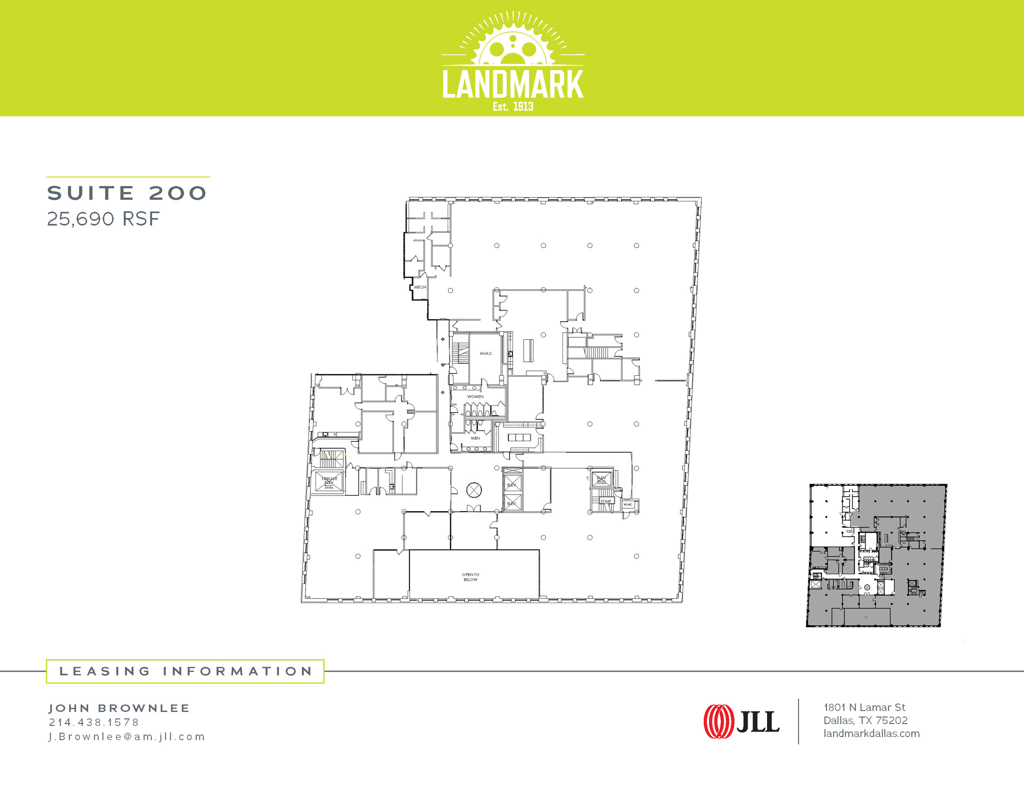 1801 N Lamar St, Dallas, TX for lease Floor Plan- Image 1 of 2