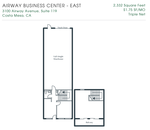 3100 Airway Ave, Costa Mesa, CA for lease Floor Plan- Image 1 of 1