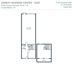 3100 Airway Ave, Costa Mesa, CA for lease Floor Plan- Image 1 of 1