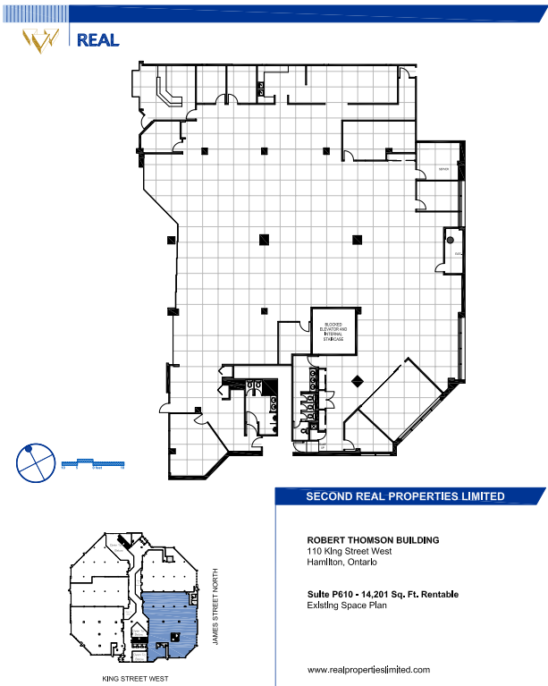 100, 110, and 120 King St W, Hamilton, ON for lease Floor Plan- Image 1 of 1