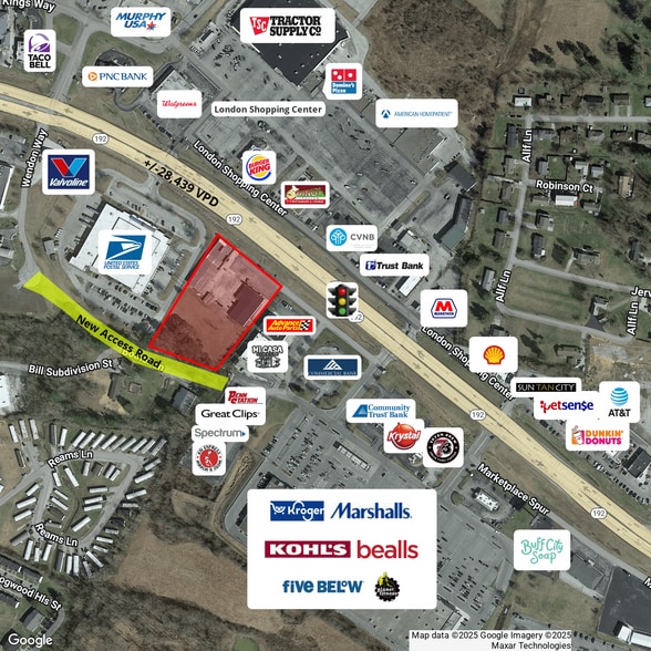 1752 W KY 192, London, KY for lease - Aerial - Image 1 of 7