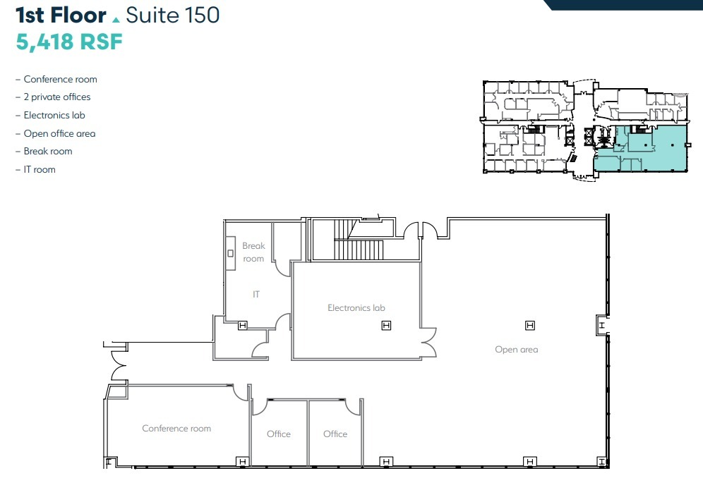 10920 Via Frontera, San Diego, CA for lease Floor Plan- Image 1 of 4