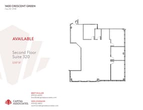 1400 Crescent Green, Cary, NC for lease Floor Plan- Image 1 of 1