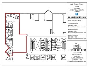 1000-4000 Town Center, Southfield, MI for lease Floor Plan- Image 2 of 2