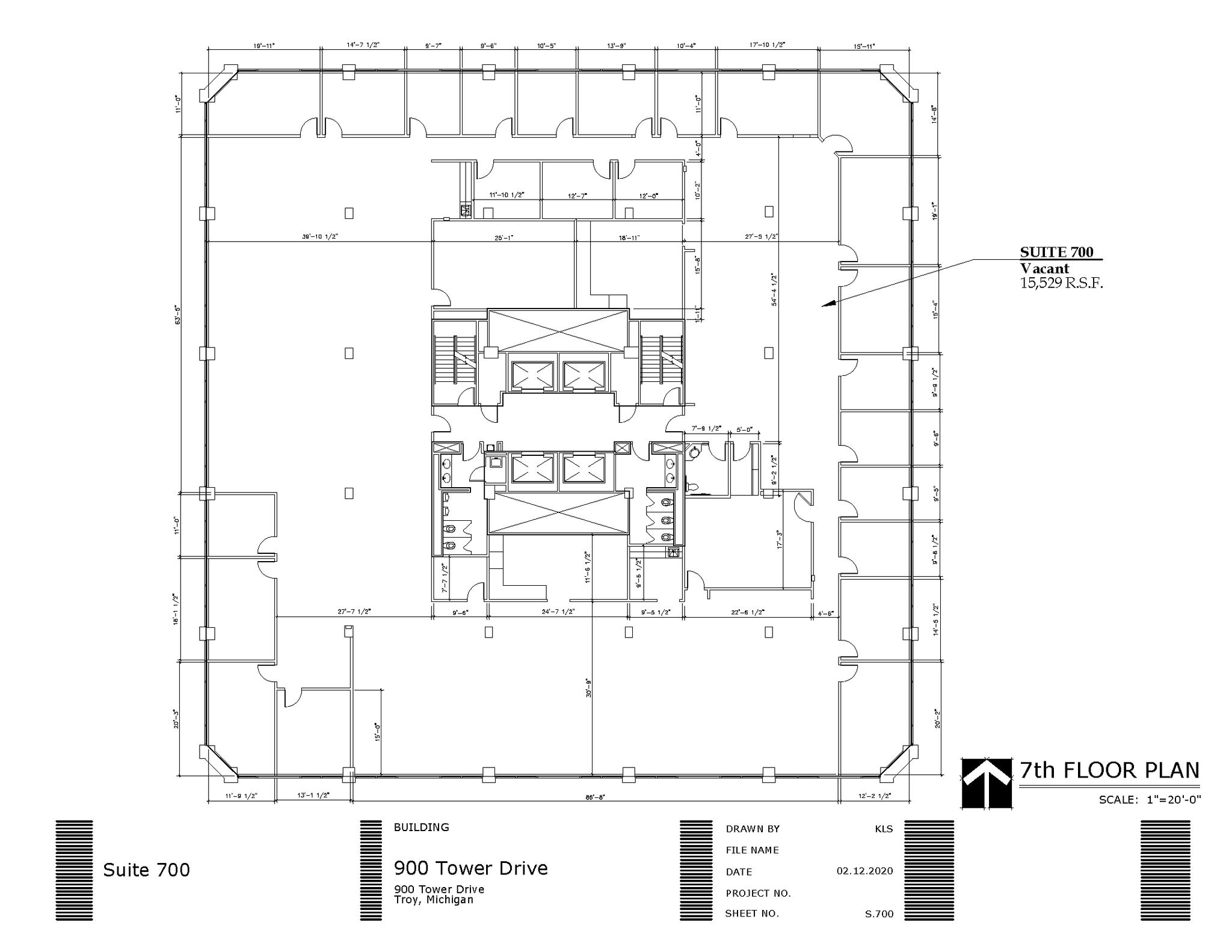 900 Tower Dr, Troy, MI for lease Floor Plan- Image 1 of 2