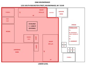 1231 S Rochester St, Mukwonago, WI for lease Floor Plan- Image 1 of 1