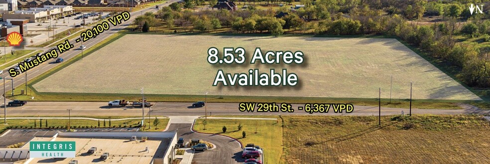 SW Corner of SW 29th St & S Mustang Rd, Yukon, OK for lease - Aerial - Image 2 of 3