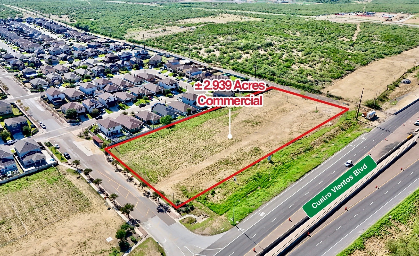 3301 Cuatro Vientos Blvd, Laredo, TX for sale Aerial- Image 1 of 7