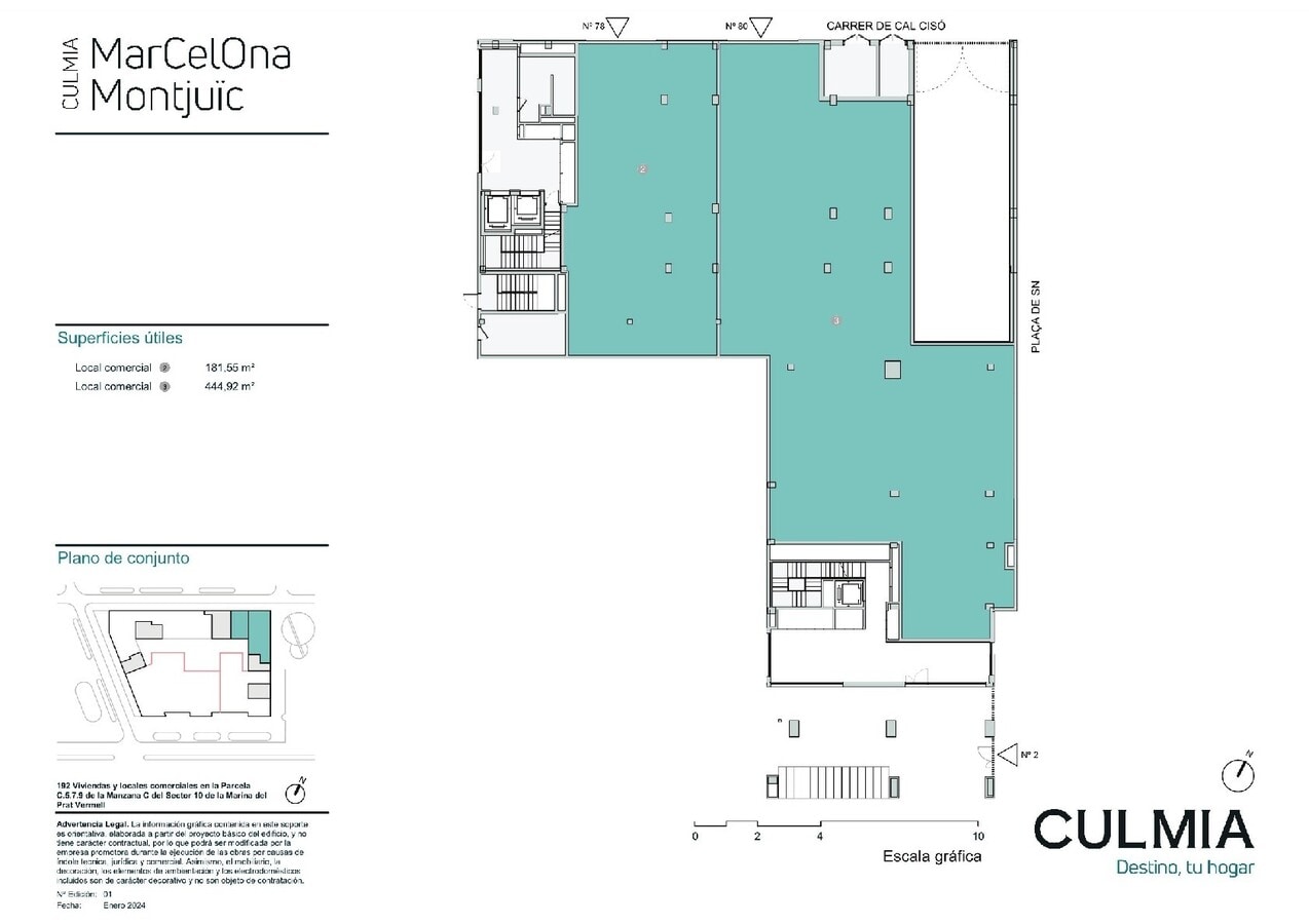 Barcelona, BAR 08038 - Unit 78 - - Floor Plan - Image 1 of 1