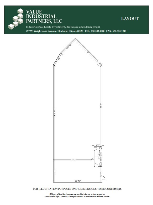 245 W Roosevelt Rd, West Chicago, IL for lease Floor Plan- Image 1 of 1