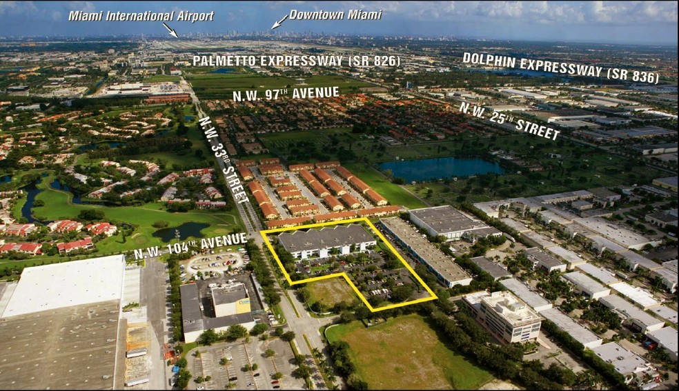 10400 NW 33rd St, Miami, FL for lease - Aerial - Image 3 of 16