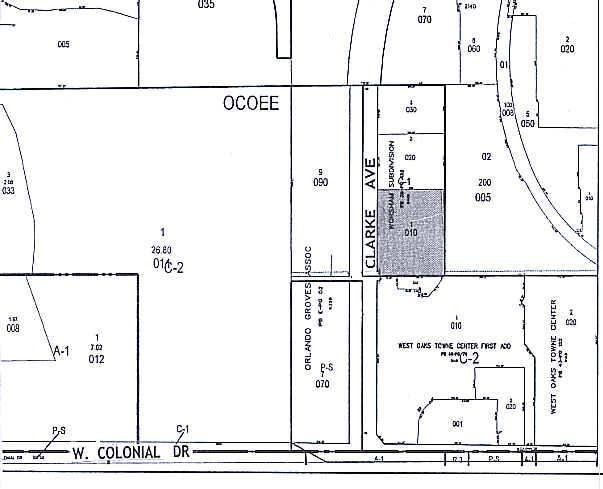 1097-1131 S Clarke Rd, Ocoee, FL for lease - Plat Map - Image 2 of 14