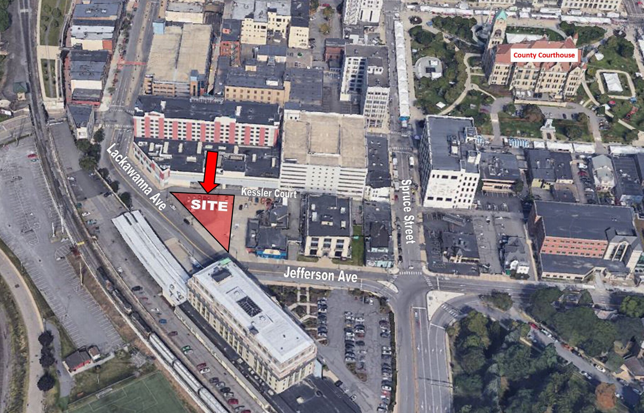 617-619 Lackawanna Avenue, Scranton, PA for sale Aerial- Image 1 of 1