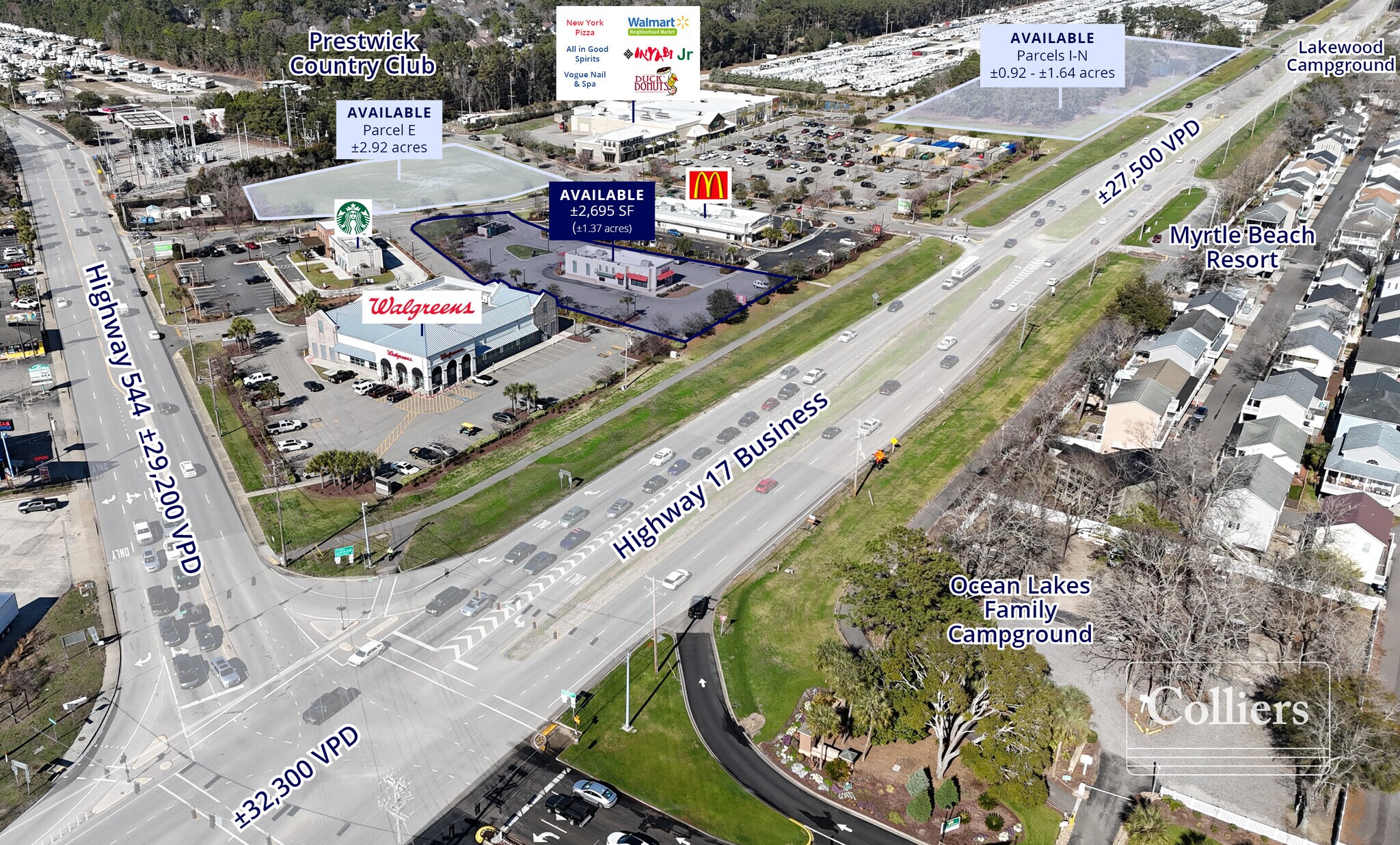 Hwy 544 & 17 Business, Myrtle Beach, SC for lease Building Photo- Image 1 of 5