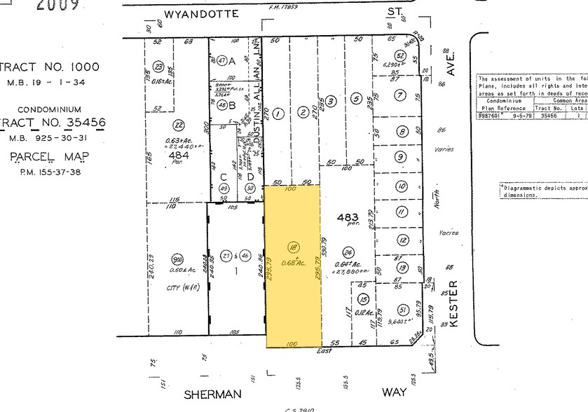 14925 Sherman Way, Van Nuys, CA for sale - Plat Map - Image 2 of 10