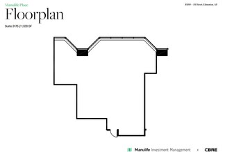 10180 101 St NW, Edmonton, AB for lease Floor Plan- Image 1 of 1