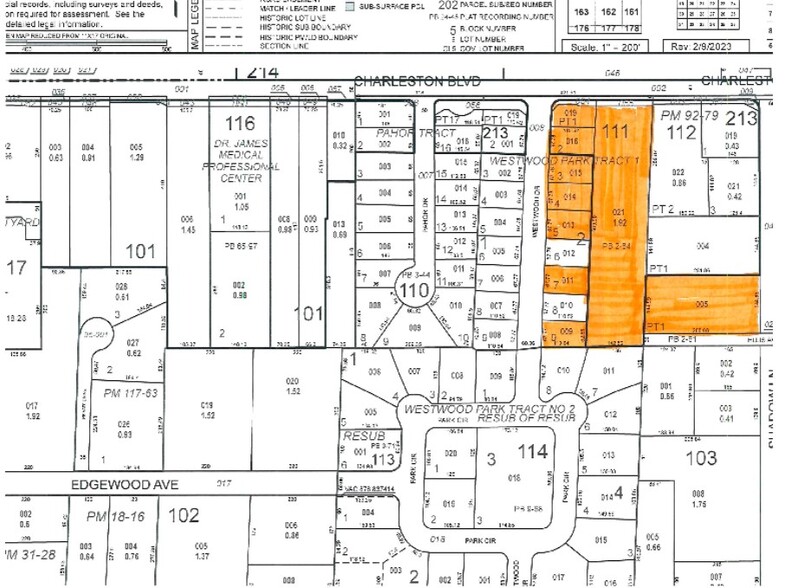 SEC Westwood Dr, Las Vegas, NV for sale - Plat Map - Image 2 of 7