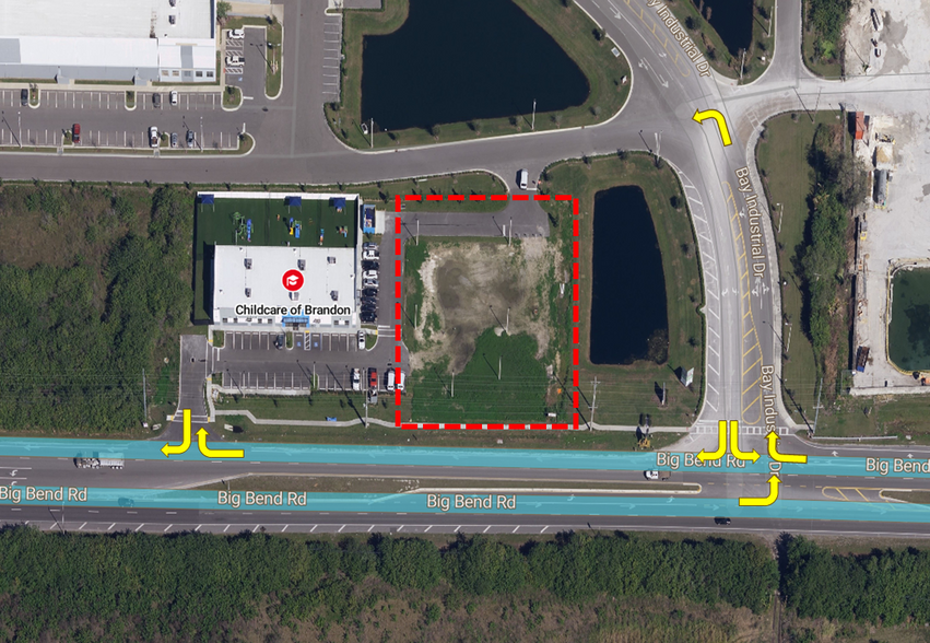 6050 Big Bend Rd, Gibsonton, FL for lease - Aerial - Image 2 of 2