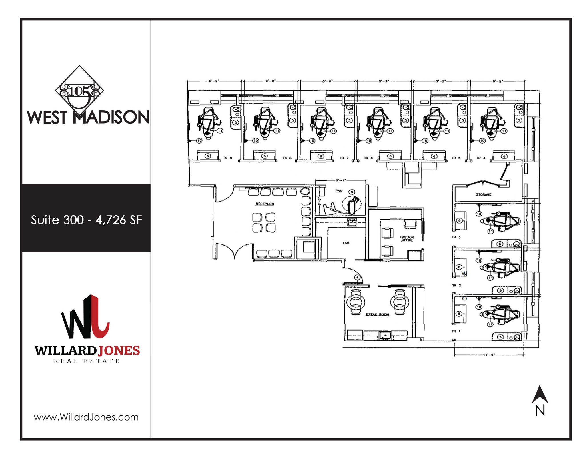 105 W Madison St, Chicago, IL for lease Floor Plan- Image 1 of 1