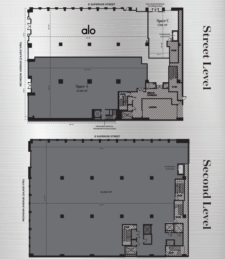 717 N Michigan Ave, Chicago, IL for lease Floor Plan- Image 1 of 2