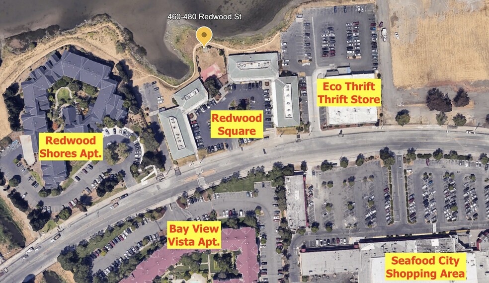 460-480 Redwood St, Vallejo, CA for lease - Aerial - Image 3 of 11