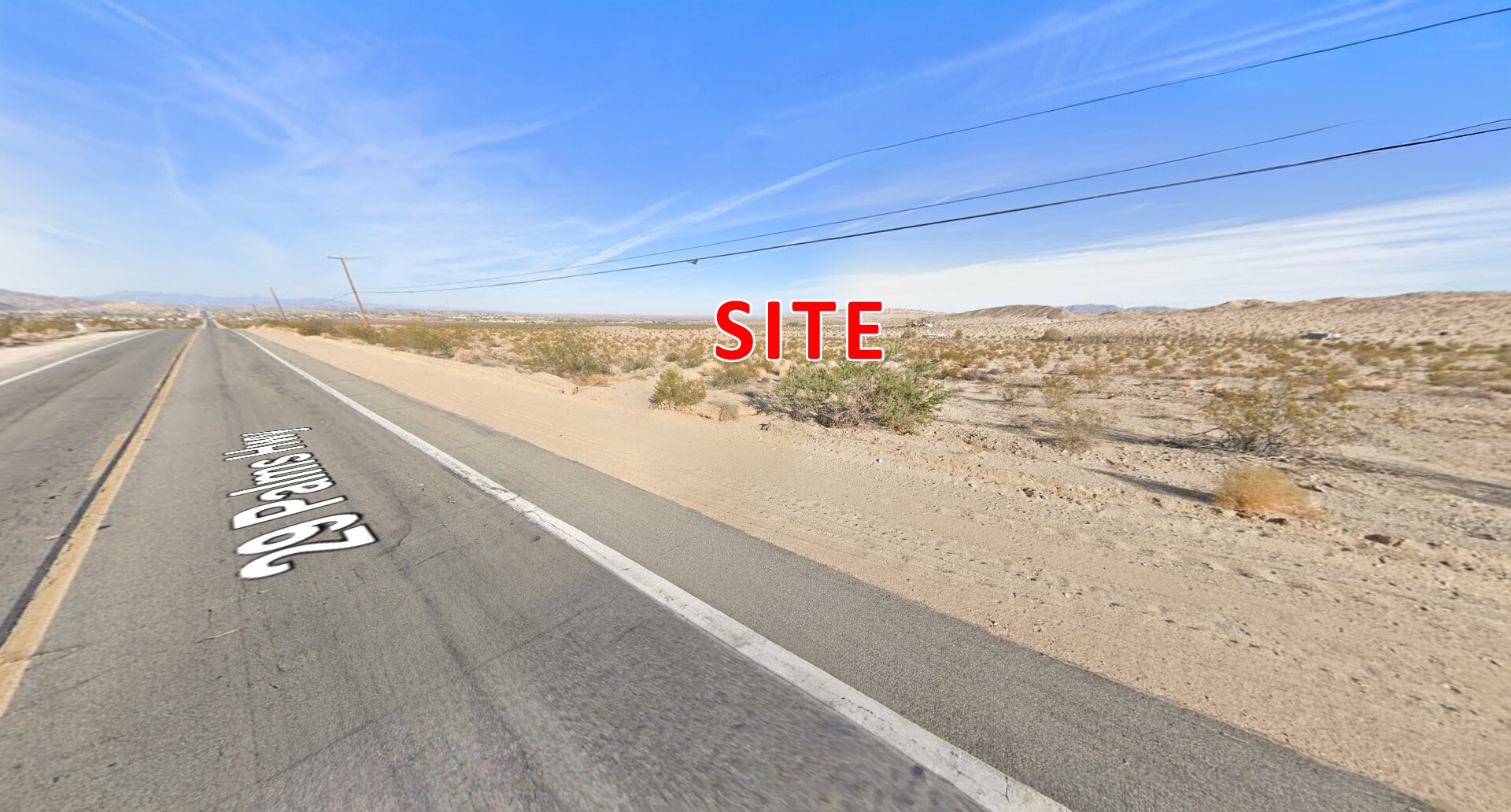 0 29 Palms hwy, Twentynine Palms, CA for sale Primary Photo- Image 1 of 3