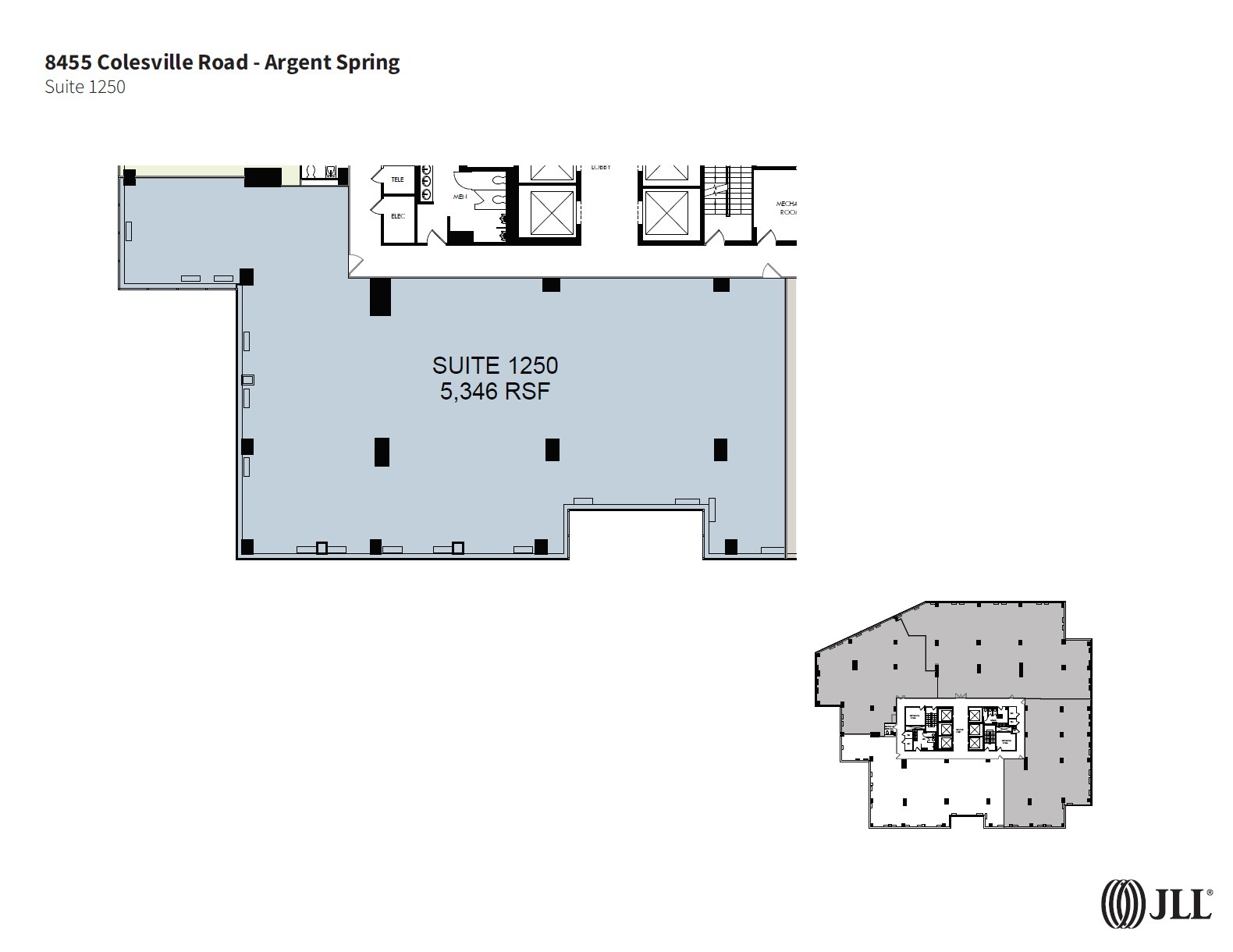 8455 Colesville Rd, Silver Spring, MD for lease Floor Plan- Image 1 of 1