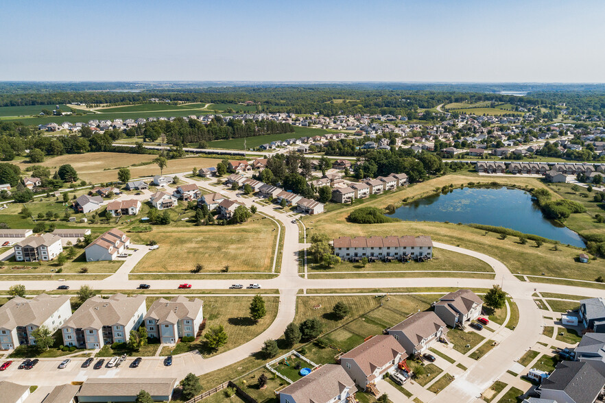 1591-1608 Ponds Edge Ct, North Liberty, IA for sale - Aerial - Image 2 of 9