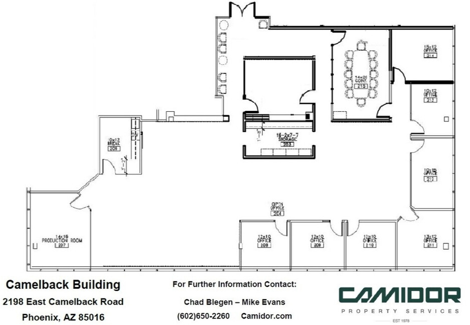 2198 E Camelback Rd, Phoenix, AZ for lease Floor Plan- Image 1 of 1