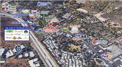 2125 E Thousand Oaks Blvd, Thousand Oaks, CA - aerial  map view