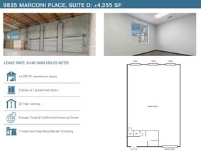 9835 Marconi Dr, San Diego, CA for lease Floor Plan- Image 1 of 1
