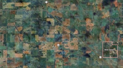 Hwy 21, New Sarept, AB - aerial  map view