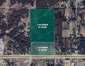 7820 E Main St, Cushing, OK - AERIAL  map view