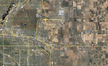 SE Corner of I-70 and Manila Road, Bennett, CO - AERIAL  map view