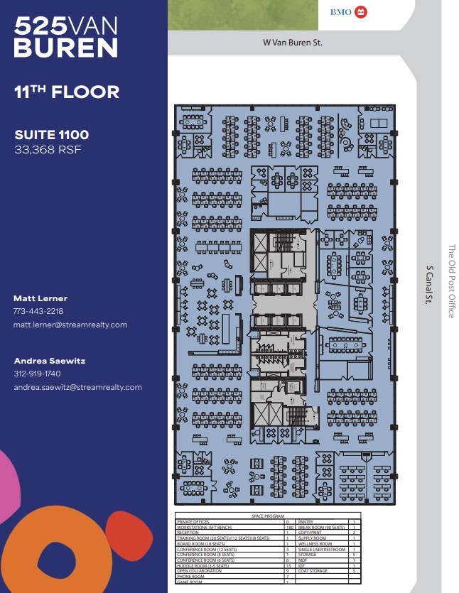 525 W Van Buren St, Chicago, IL for lease Floor Plan- Image 1 of 1