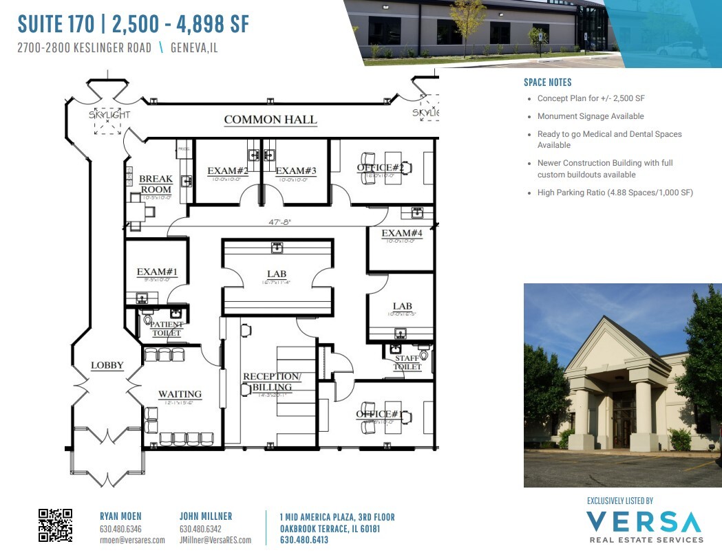 2800 Keslinger Rd, Geneva, IL for lease Floor Plan- Image 1 of 3