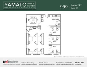 999-1001 W Yamato Rd, Boca Raton, FL for lease Floor Plan- Image 1 of 8