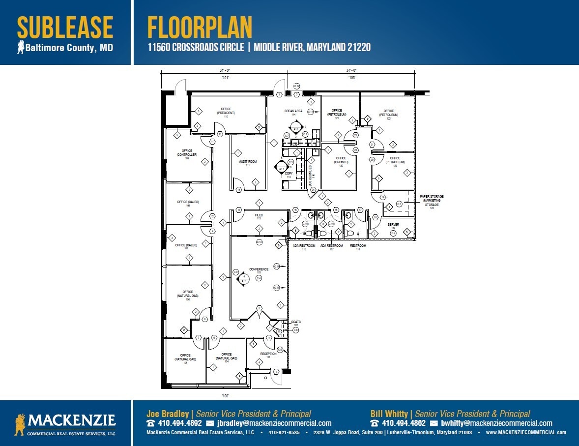 11560 Crossroads Cir, Middle River, MD for lease Floor Plan- Image 1 of 1