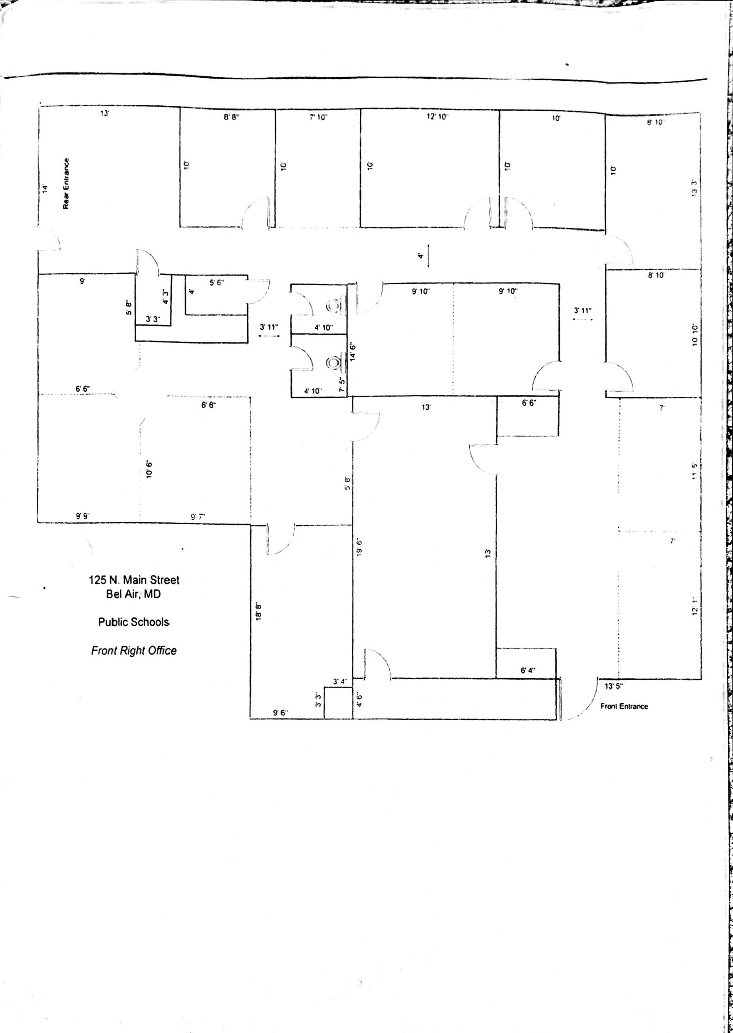 125 N Main St, Bel Air, MD for lease Site Plan- Image 1 of 1