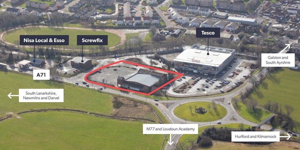 Newmilns Rd, Galston for lease - Aerial - Image 2 of 20