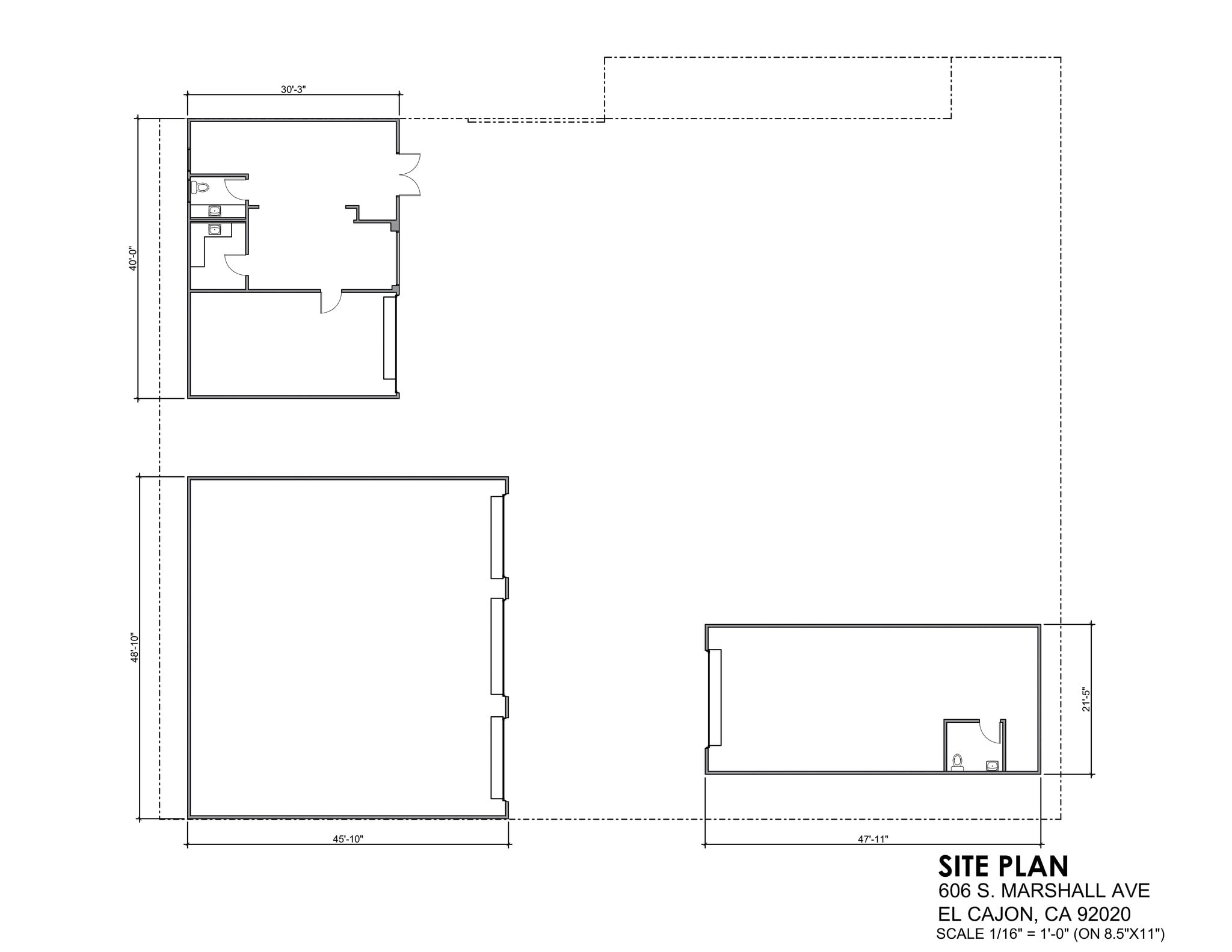 606 Marshall Ave, El Cajon, CA for lease Site Plan- Image 1 of 1