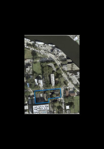 Multifamily by the Miami River 0.24 ac portfolio of 2 properties for sale on LoopNet.com - Aerial - Image 2 of 4