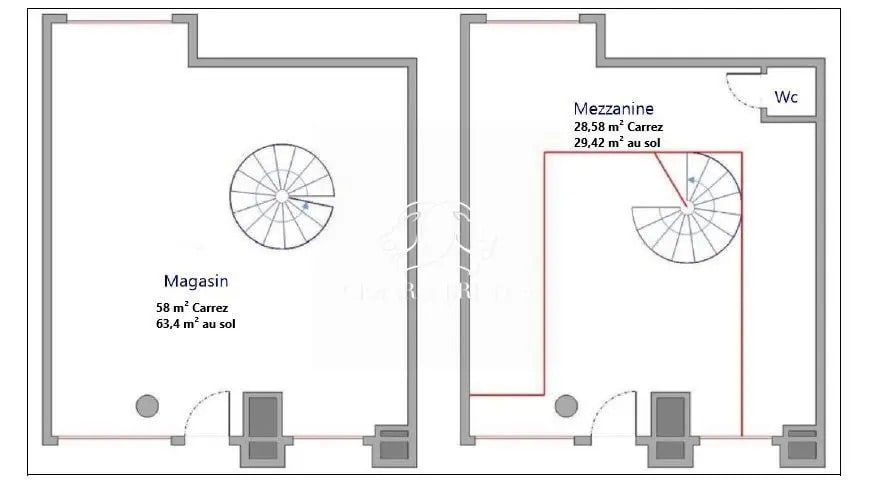 Retail in Lyon for sale - Floor Plan - Image 3 of 4