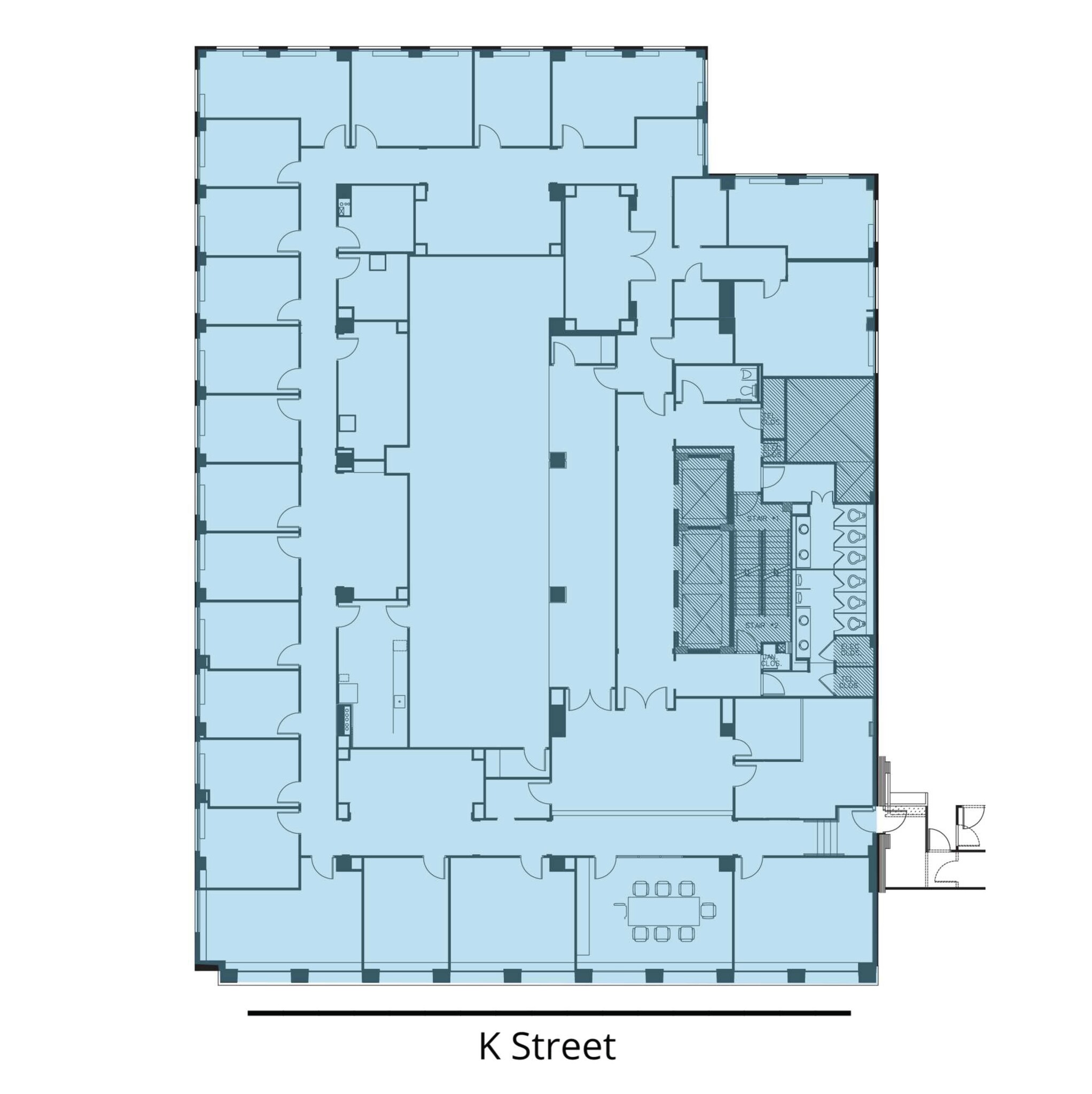 1750 K St NW, Washington, DC for lease Floor Plan- Image 1 of 1